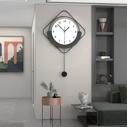 Wall Clocks Quartz Creative Clock Home Living Room Simple Quiet Elegant Fancy Luxury Large Reloj De Pared