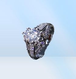 Luxury 15ct Size 510 Brand jewelry 10kt white gold filled white topaz gemstones Engagement wedding Ring mother039day gift 7625927