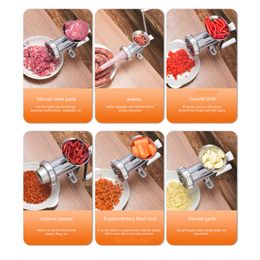 Multifunctional Manual Meat Grinder Cooking Tools Portable Sausage Stuffer Filler Hand Crank Accessories Kitchen Supplies