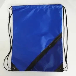Backpack NAVO String Backbag Portable Sportpack Drawstring Zipper Pocket Nylon Gear Bag Travel Storage Bags