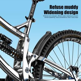 Bicycle Front Rear Mud Guard Universal Mountain Bike Wheel Fenders Lightweight Bike Tyre Wheel Mudguard for 26/27.5/29inch Tyres