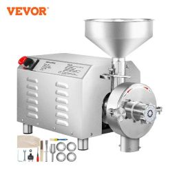 Blender VEVOR 60 KG/H Electric Grain Mill Grinder 3000W Powerful Oster Soybean Blender Cereal Crusher Food Processing Machine Commercial