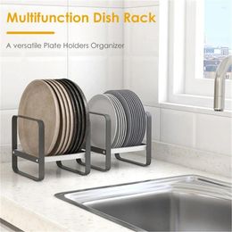 Kitchen Storage Tableware Dishes Rack Drying Pot Cover Plate Cooking Board Vertical Drainage