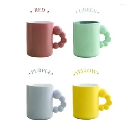 Mugs Coffee Ceramic Coffeeware Large Capacity Water Juice Cup With Handle Creative Cute Gourd Beads Milk Mug