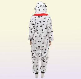 Dalmatian Dog Women039s and Men039s Animal Kigurumi Polar Fleece Costume for Halloween Carnival New Year Party welcome Drop 3507408