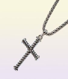 Necklaces Dy Cross Necklace Designer Men Women Jewelry Thread Pendant Style Mens45939107107525