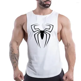 Men's Tank Tops Y2k Print Top Breathable Clothing Basketball Sleeveless Shirt Outdoor Gym Nasi Sport Summer Quick Dry Fashion Leisure