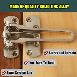 Alloy anti-theft door buckle hotel safety chain latch brushed anti-lock door buckle insurance home thickened silent anti-rust
