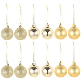 Decorative Figurines 24pcs Christmas Hanging Balls Exquisite Sparkle Shatterproof Tree Decoration Ornaments Party Supplies Gifts