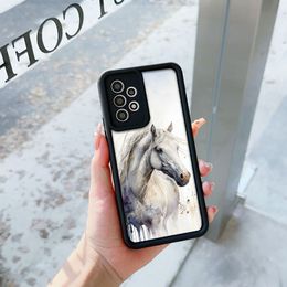 Phone Case for Samsung Galaxy A03 A04 A05 A10S A11 A20 A21 A31 A32 A51 A52 A53 A54 Anti-drop Soft Cover Coque Horse Running