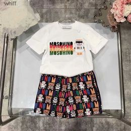 Clothing Sets Designers Clothes Toddler Boys Clothing Sets Summer Baby Short-Sleeve T Shirt Shorts 2PCS Costume For Kids Clothes Tracksuit 2-6T C240413