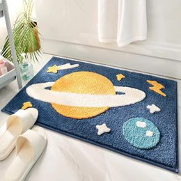 Carpets Bathroom Door Entrance Mat Cartoon Bath Rug Non-Slip Toilet Water Absorbent Anti-Slip