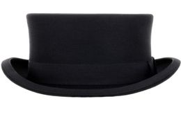 135cm high 100 Wool Top Hat Satin Lined President Party Men039s Felt Derby Black Hat Women Men Fedoras60241969679123