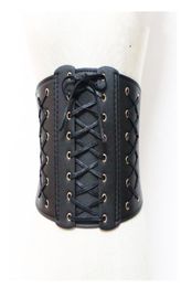 Sexy Retro Lace Up Corset Belt For Women Pu Leather Ealstic Belt Ladies Waist Trainer Ceinture BodyShaped Woman4493621