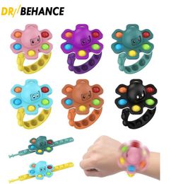 Toys s Spinner Plush Push Bubble Dice Venting Artifact Fingertip Novelty Sensory Autism Needs Anxiety Reliever Toy3380750