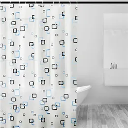 Shower Curtains PEVA Curtain With Hooks Rustproof Metal Grommets Waterproof Ombre Leaf Patterns For Bathroom