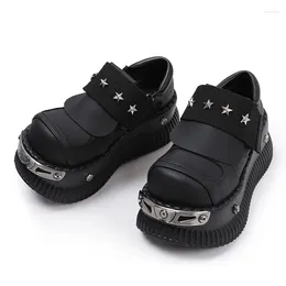 Casual Shoes Original Subculture Y2g Girl Thick Bottom Increased Big Head Muffin Cool Punk Small Pumps Women