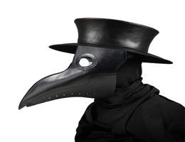 New plague doctor masks Beak Doctor Mask Long Nose Cosplay Fancy Mask Gothic Retro Rock Leather Halloween beak Mask8885535