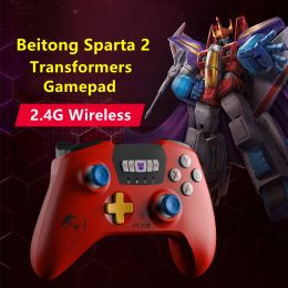 Gamepads Beitong Sparta 2 Transformers 2.4G Wireless Gamepad Optimus Prime Vibration BETOP Game Handle Controller for PC xbox Steam