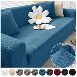 Chair Covers LYLYNA Thick Elastic Sofa Cover Slipcover For Living Room Stretch Polar Fleece Armchair 1/2/3/4 Seater Corner Couch