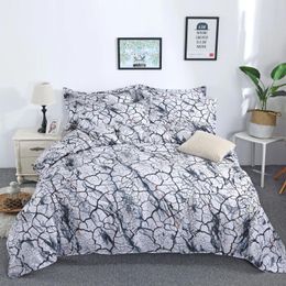 Bedding Sets 2024 Autumn/Winter Grilled Woolen Patterns Gentleman's Wind Triple Bed Set Pillowcase