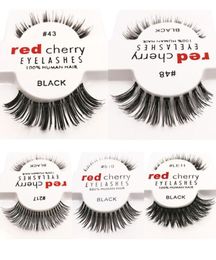 12pcslot 10 styles RED CHERRY False Eyelashes Fake Eye Lashes New Package long Makeup Beauty Tools Eyelash Extension7948070