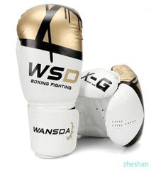 Quality Adults WomenMen Boxing Gloves Leather Muay Thai Boxe De Luva Mitts Sanda Equipments11413570