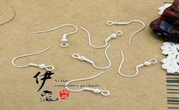 200pcslot Sterling 925 Silver Earring Findings Fishwire Hooks Jewelry DIY 15mm fish Hook Fit Earrings4946554