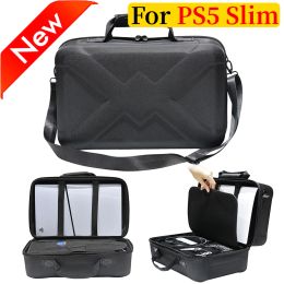 Bags Portable Bag/Fan For PS5 Slim Console Hard Case Carrying Bag Travel Case With Strap For PlayStation 5 Slim Console Accessories