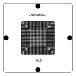 Accessories Direct Heating 80*80 90*90MM Stencil For CXD90060 CXD90060GG 0.5MM Game Console Chip CPU BGA IC Stencils Template Repair Tools