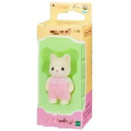 Sylvanian Anime Figures Single Baby Doll Cat Toy Family Children's Play House Toy Kawaii Cute Model Girl Christmas Gift