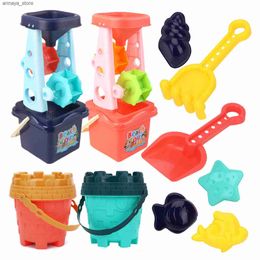 Sand Play Water Fun Kids Beach Toy Set Safe Children Sandpit Toy Colorful Sand Play Kit Bucket and Sand Toys tool Sand ShovelL2403