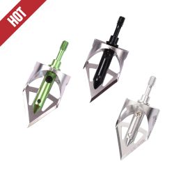 Arrow 3 pcs 100 grains Broadhead Arrowheads 360 Round Fast Shooting Point Tip Archery hunting Points Outdoor Sport