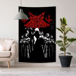 90x150cm Rock Band Music Banner Decorative Flags Metal Punk Hippie Polyester Wall Hanging Home Decor Beach Mat Art Tapestries