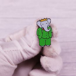 Childhood tv elephant Enamel Pins Collect Funny Anime Figure Metal Cartoon Brooch Creativity Games Lapel Badges Halloween killer pins