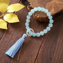 Strand Fashion Beaded Sling Tassel Pendant Bracelet Ladies Crystal Beads Adjustable Charm Friendship Wedding Party Jewelry