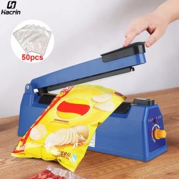 Machine Plastic Bags Sealer Bag Sealing Machine Thermal Packaging Sealer for Food Manual Heat Sealer Machine for Plastic Bags Package