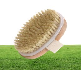 50pcs Dry Skin Body Face Soft Natural Bristle Brush Wooden Bath Shower Brushes SPA without Handle Cleansing4414482