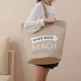 Shopping Bags For Women Large Capacity Shoulder Bag Linen Female Casual Tote Lady Storage Handbag Beach Luxury Designer