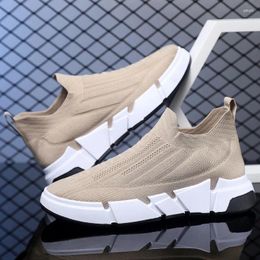Casual Shoes 2024 Spring And Autumn Season Men's Sports Leisure Mesh Breathable Korean Style Fashion Large Size Sneakers