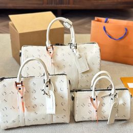 24SS Men's and Women's Universal Luxury Designer Keepall Travel Bag Fitness Bag Women's Handbag Shoulder Bag Crossbody Bag Clothing Storage Bag Airport Bag 40/30/25cm