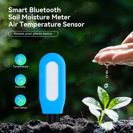 Tuya Smart Garden Soil Moisture Metre Potted Plant Temperature Humidity Sensor Monitor Plants Moist Real-time Testing Tool