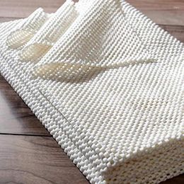 Bath Mats Non-Slip Grip Rug Pad Collapsible White Bathroom Mat 5x 8ft Polymer Coated Polyester Self Tailored