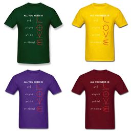 Geometric Algebra Equation Graph Tshirts A ll You Need Is Love Math Science Problem Black TeeShirt Plus Size New T Shirt 210409 sho