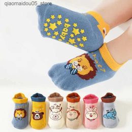 Kids Socks Lawadka 0-3T cotton baby socks suitable for girls boys baby floors girls boys childrens socks non slip casual short childrens home socks Q240413