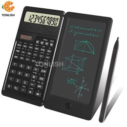 Calculators TONLISH Solar Portable Folding Scientific Calculator LCD Screen Writing Tablet With Stylus Pen