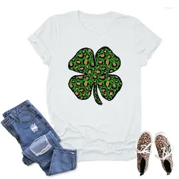 Women's T Shirts St. Patrick's Day Tshirt Woman Lucky Tee Top Female Short Sleeve Summer T-shirt