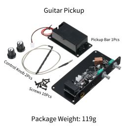 Cables Guitar Pickup Silent Guitar Equaliser Pickup with Tone Volume Control Knob for Luthier DIY Parts Guitar Accessories Guitar Parts