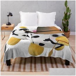 Blankets Cowboy Peepy Throw Blanket Beach For Sofa Thin Drop Delivery Home Garden Textiles Dhqpq