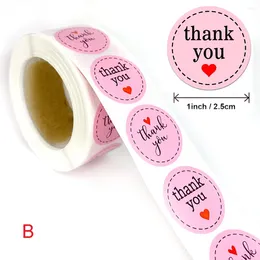 Gift Wrap Thank You Stickers Kawai Heart Design Adhesive Labels Scrapbooking For Package And Wedding Decoration Christmas Gifts Sticker